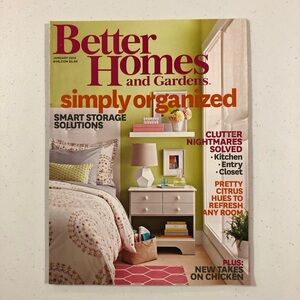 Better Homes and Gardens January 2014 Simply Organized